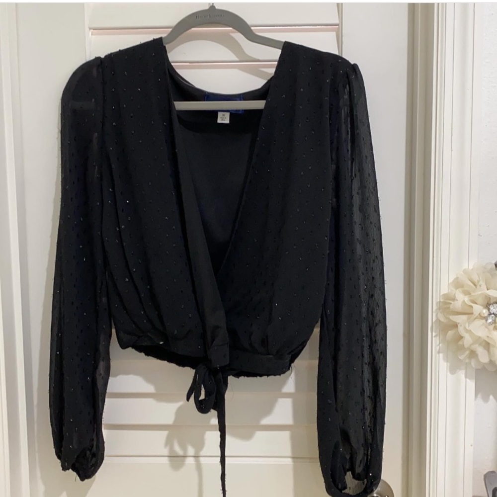 Bloomingdales, Black, sparkly top!